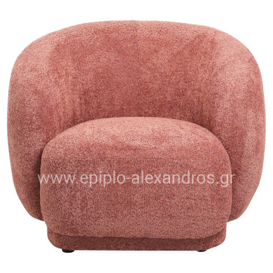 ΠΟΛΥΘΡΟΝΑ KARPEN HM9600.02 ΡΟΖ ΜΠΟΥΚΛΕ ΥΦΑΣΜΑ 93x87x78Υ εκ.