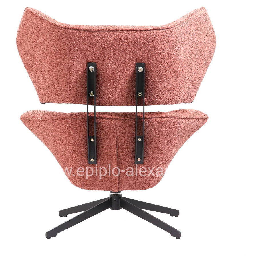 ΠΟΛΥΘΡΟΝΑ ΠΕΡΙΣΤΡΕΦΟΜΕΝΗ BRYLL HM9597.02 ΡΟΖ ΜΠΟΥΚΛΕ-ΜΑΥΡΗ ΒΑΣΗ 86x90x97Υεκ.