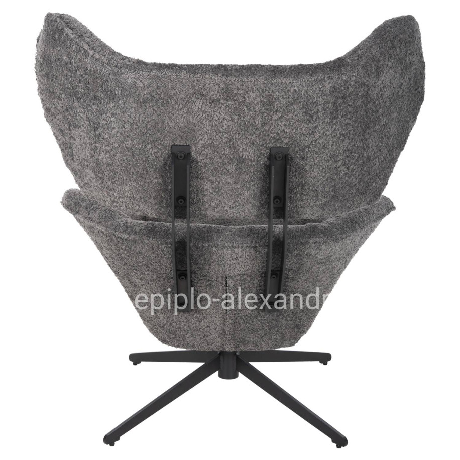 ΠΟΛΥΘΡΟΝΑ ΠΕΡΙΣΤΡΕΦΟΜΕΝΗ BRYLL HM9597.01 ΓΚΡΙ ΜΠΟΥΚΛΕ-ΜΑΥΡΗ ΒΑΣΗ 86x90x97Υεκ.