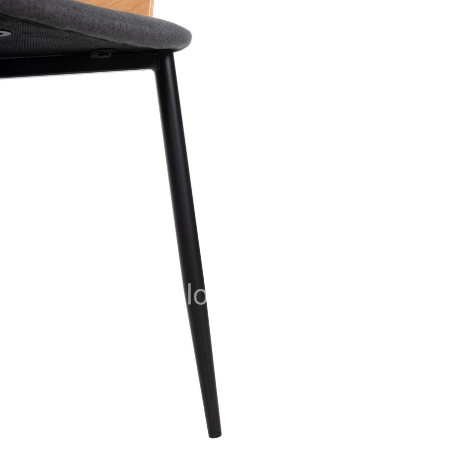 ΚΑΡΕΚΛΑ VELP HM9616.02 ΞΥΛΟ ΣΕ ΦΥΣΙΚΟ-ΓΚΡΙ ΥΦΑΣΜΑ-ΜΑΥΡΑ ΜΕΤΑΛ. ΠΟΔΙΑ 55,5x50x79Υεκ.