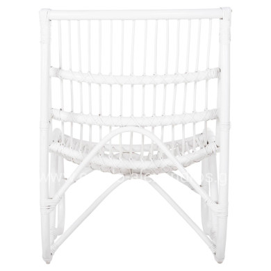 ΠΟΛΥΘΡΟΝΑ GRINN HM9815.03 ΡΑΒΔΟΙ RATTAN ΣΕ ΛΕΥΚΟ 56,5x73,5x79,5Υ εκ.