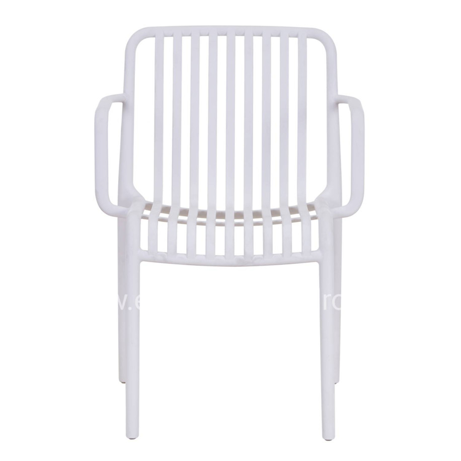 ARMCHAIR OUTDOOR CONVEE HM6105.01 POLYPROPYLENE IN WHITE 55x56x79H cm.