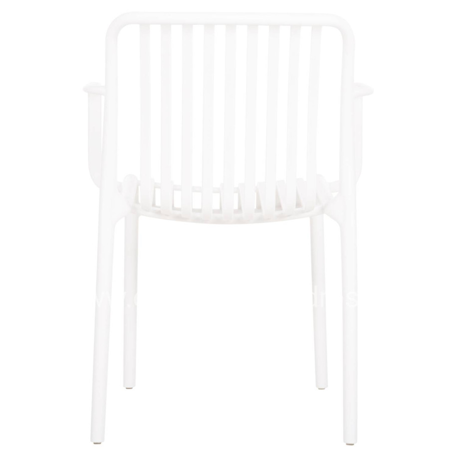 ARMCHAIR OUTDOOR CONVEE HM6105.01 POLYPROPYLENE IN WHITE 55x56x79H cm.