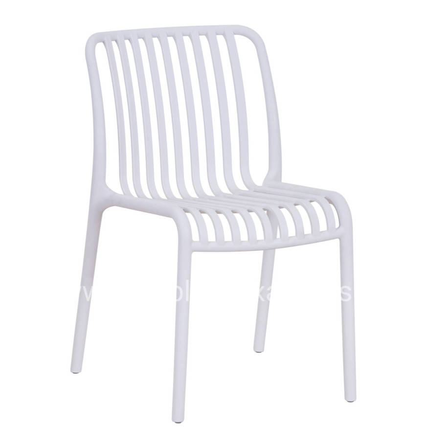 CHAIR OUTDOOR CONVEE HM6104.01 POLYPROPYLENE IN WHITE 48x56x79Hcm.