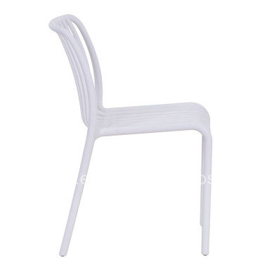 CHAIR OUTDOOR CONVEE HM6104.01 POLYPROPYLENE IN WHITE 48x56x79Hcm.