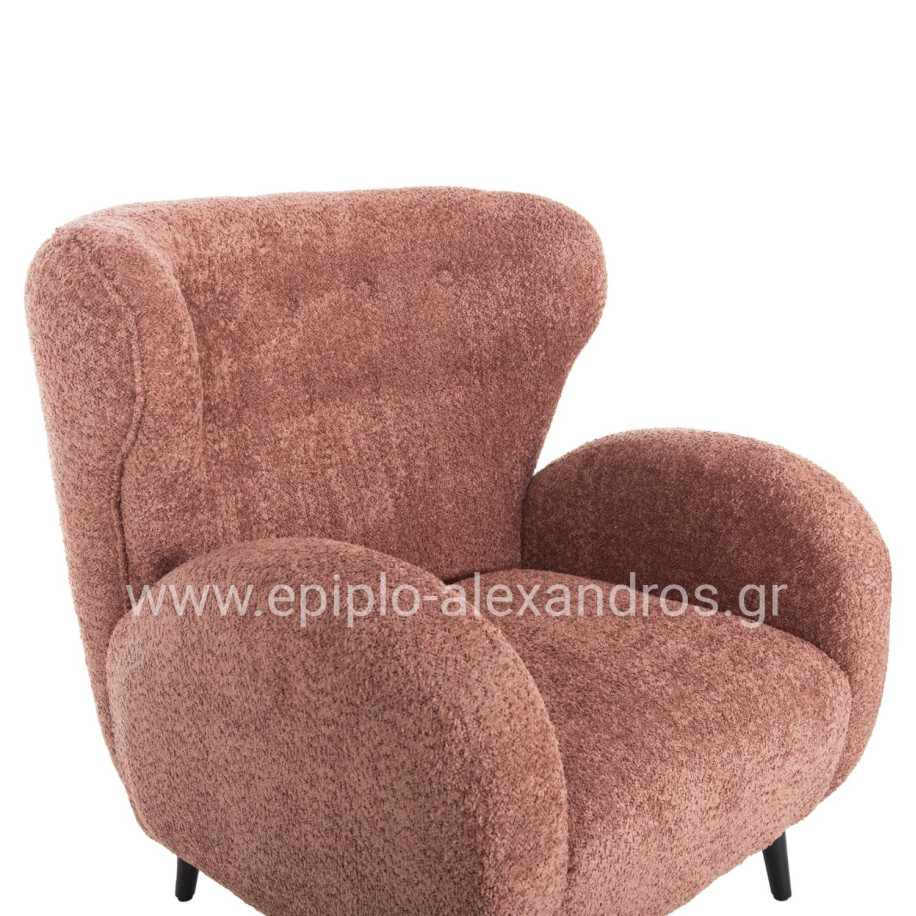 ΠΟΛΥΘΡΟΝΑ ΜΠΕΡΖΕΡΑ KRYLY HM9593.02 ΡΟΖ ΜΠΟΥΚΛΕ-ΜΑΥΡΑ ΞΥΛΙΝΑ ΠΟΔΙΑ 83x87x89Υεκ