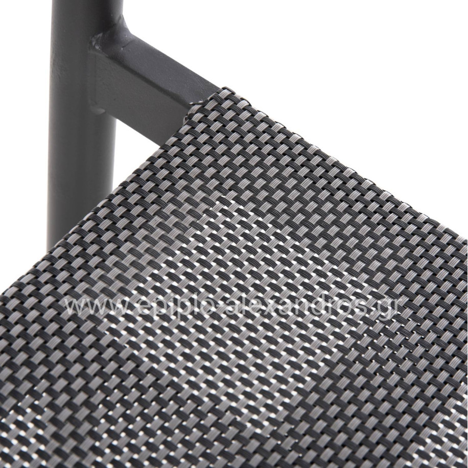 ΠΟΛΥΘΡΟΝΑ ΑΛΟΥΜΙΝΙΟΥ RONNY HM5998.01 ΓΚΡΙ ΣΚΕΛΕΤΟΣ & ΓΚΡΙ TEXTILENE 53x51x80Υεκ.