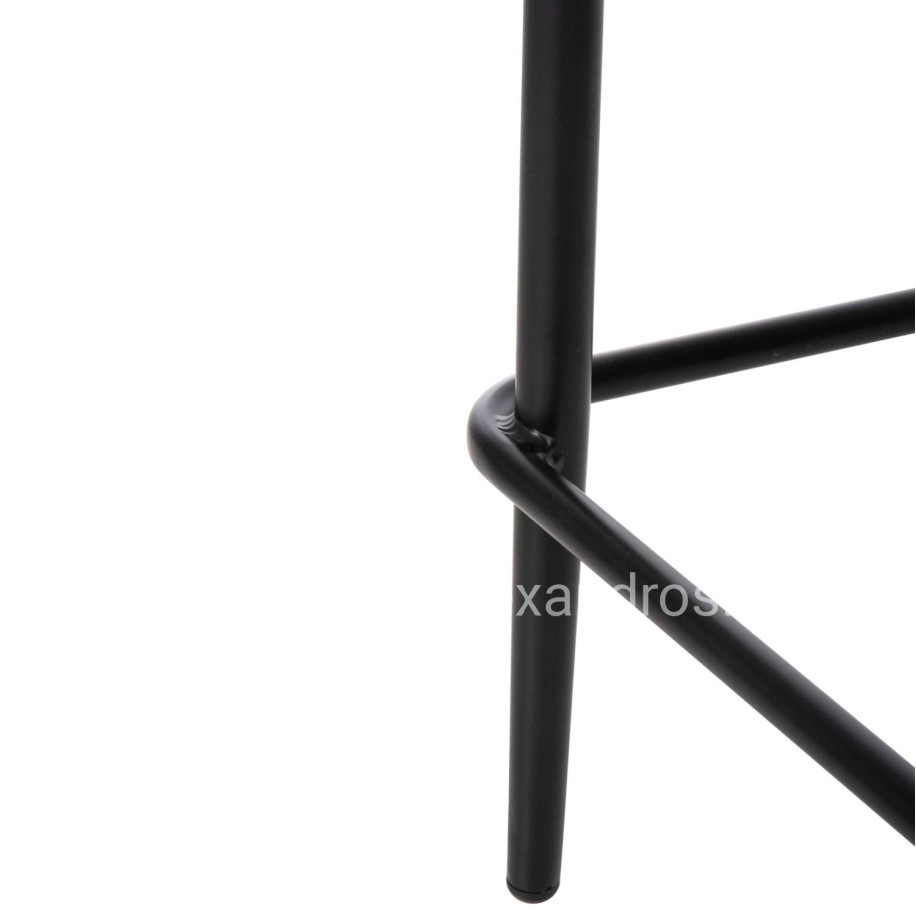 ΣΚΑΜΠΟ ΜΠΑΡ ΜΕΣ.ΥΨΟΥΣ EULO HM6087.03 ΑΛΟΥΜΙΝΙΟ ΜΑΥΡΟ-ΣΥΝΘ.RATTAN 60x56,5x99Υεκ.