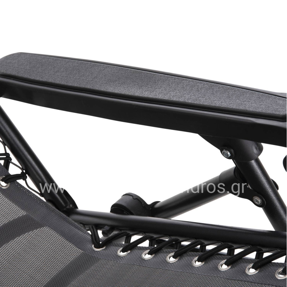 ΠΟΛΥΘΡΟΝΑ RELAX COMPANION HM5095.11 ΓΚΡΙ TEXTILENE-ΜΑΥΡΟ ΜΕΤΑΛΛΟ 67x145x110Υεκ.