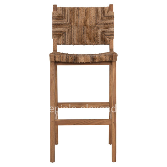 ΣΚΑΜΠΟ ΜΠΑΡ WALTER HM9841 ΞΥΛO TEAK ΣΕ ΦΥΣΙΚΟ-ΨΑΘΑ 46x55x105Υ εκ.