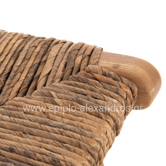 ΣΚΑΜΠΟ ΜΠΑΡ WALTER HM9841 ΞΥΛO TEAK ΣΕ ΦΥΣΙΚΟ-ΨΑΘΑ 46x55x105Υ εκ.