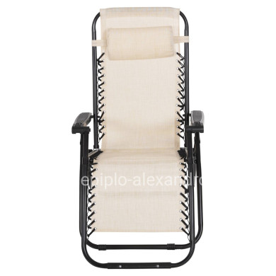 ΠΟΛΥΘΡΟΝΑ RELAX COMPANION HM5095.12 ΜΠΕΖ TEXTILENE-ΜΑΥΡΟ ΜΕΤΑΛΛΟ 67x145x110Υεκ.