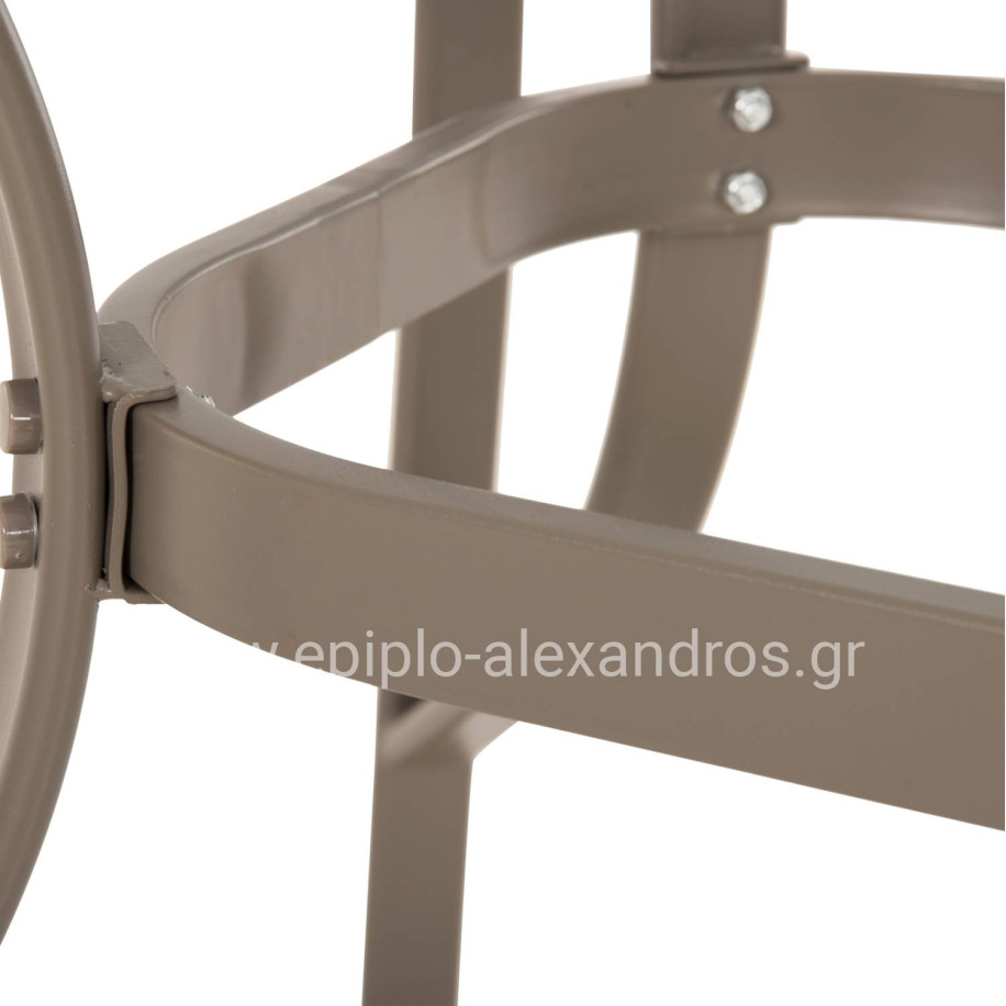 ΤΡΑΠΕΖΙ BRUNO 150X90Χ72Υεκ. ΜΕΤΑΛΛΙΚΟ ΣΑΜΠΑΝΙ ΜΕ ΤΡΥΠΑ ΟΜΠΡΕΛΑΣ Φ38mm HM5145.14