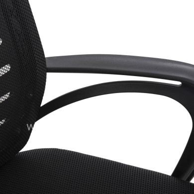 OFFICE CHAIR TRAIL2 HM1193 BLACK MESH-CHROMED METAL LEG 62x59x120Hcm.