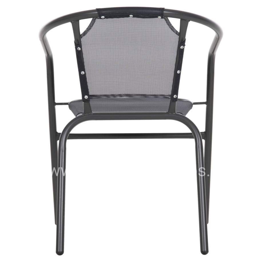 ARMCHAIR OUTDOOR LEDAN HM5977.01 METAL & TEXTILENE IN GREY 55x58x72Hcm.