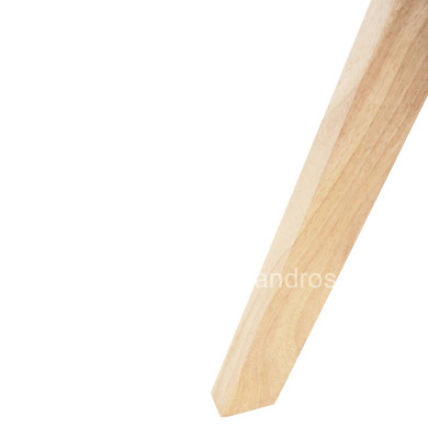 ΠΟΛΥΘΡΟΝΑΚΙ ΤΡΑΠΕΖΑΡΙΑΣ GAZER HM9845.04 ΜΠΕΖ YΦΑΣΜΑ-ΠΟΔΙΑ RUBBERWOOD 66x63x91Υεκ.