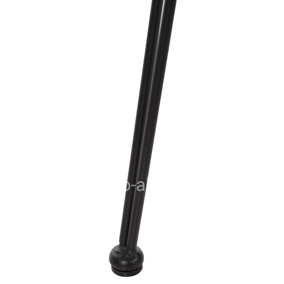 ΣΚΑΜΠΟ ΜΕΣ.ΥΨΟΥΣ ALLEGRA HM5643.11 ΜΕΤΑΛΛΟ&ΜΑΞΙΛΑΡΙ ΜΑΥΡΟ-WICKER ΜΠΕΖ 50x55x103Υεκ.