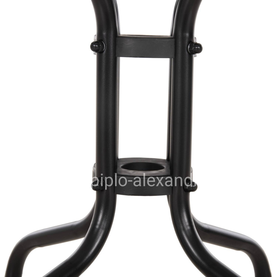 ΤΡΑΠΕΖΙ ΒΟΗΘΗΤΙΚΟ FIGO HM6067.03 ΜΕΤΑΛΛΙΚΟ ΜΑΥΡΟ-ΓΥΑΛΙΝΗ ΕΠΙΦΑΝΕΙΑ 45x45x51Yεκ