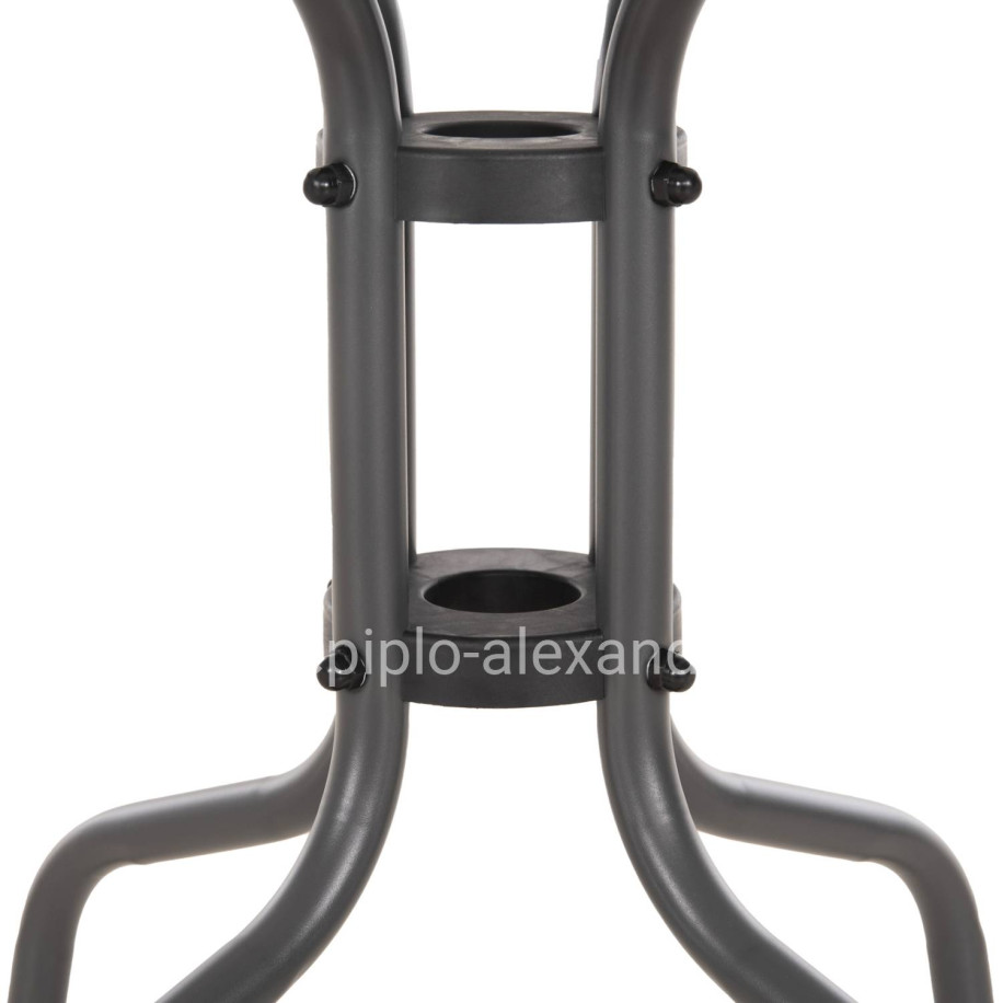 ΤΡΑΠΕΖΙ ΒΟΗΘΗΤΙΚΟ FIGO HM6067.01 ΜΕΤΑΛΛΙΚΟ ΓΚΡΙ-ΓΥΑΛΙΝΗ ΕΠΙΦΑΝΕΙΑ 45x45x51Yεκ