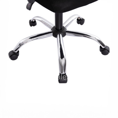 OFFICE CHAIR CRONER HM1196.01 BLACK MESH-BLACK METAL BASE 58x99x120Hcm.