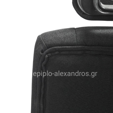 ΚΑΡΕΚΛΑ ΓΡΑΦΕΙΟΥ NIMBLE HM1199.11 ΜΑΥΡΟ ΥΦΑΣΜΑ-ΜΑΥΡΟΣ ΣΚΕΛΕΤΟΣ & ΒΑΣΗ 59x64x122Υεκ