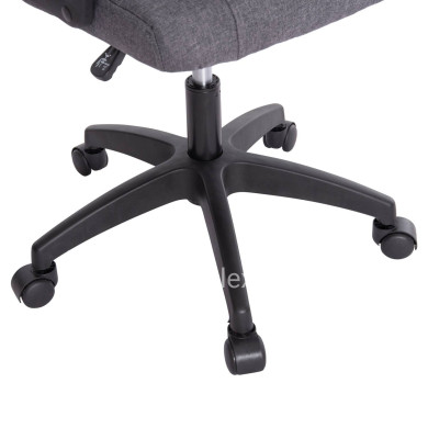 ΚΑΡΕΚΛΑ ΓΡΑΦΕΙΟΥ NIMBLE HM1199.12 ΓΚΡΙ ΥΦΑΣΜΑ-ΜΑΥΡΟΣ ΣΚΕΛΕΤΟΣ&ΒΑΣΗ 59x64x122Υεκ