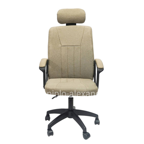 ΚΑΡΕΚΛΑ ΓΡΑΦΕΙΟΥ NIMBLE HM1199.13 ΜΠΕΖ ΥΦΑΣΜΑ-ΜΑΥΡΟΣ ΣΚΕΛΕΤΟΣ&ΒΑΣΗ 59x64x122Υεκ