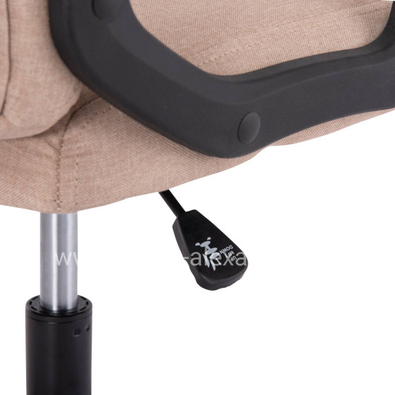 ΚΑΡΕΚΛΑ ΓΡΑΦΕΙΟΥ NIMBLE HM1199.13 ΜΠΕΖ ΥΦΑΣΜΑ-ΜΑΥΡΟΣ ΣΚΕΛΕΤΟΣ&ΒΑΣΗ 59x64x122Υεκ