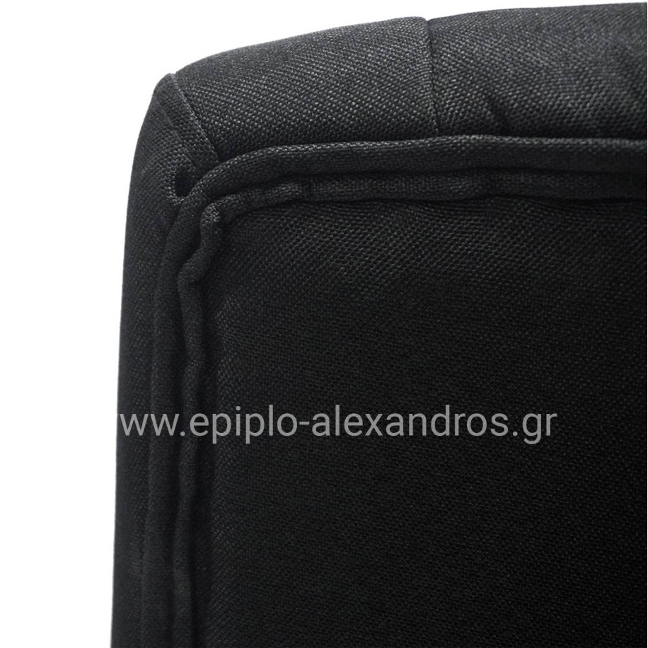 ΚΑΡΕΚΛΑ ΓΡΑΦΕΙΟΥ NIM HM1200.11 ΜΑΥΡΟ ΥΦΑΣΜΑ-ΜΑΥΡΟΣ ΣΚΕΛΕΤΟΣ & ΒΑΣΗ 58x61x101.5Υεκ