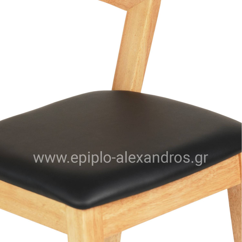 ΣΚΑΜΠΟ ΜΠΑΡ NAMI HM9952.01 RUBBERWOOD ΣΕ ΟΑΚ-ΜΑΥΡΟ PU 47,5x59x102,5Υεκ.