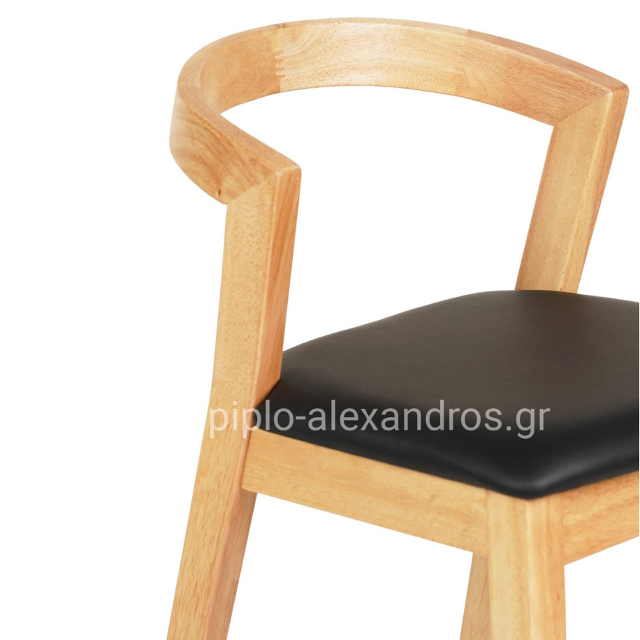 ΣΚΑΜΠΟ ΜΠΑΡ NAMI HM9952.01 RUBBERWOOD ΣΕ ΟΑΚ-ΜΑΥΡΟ PU 47,5x59x102,5Υεκ.