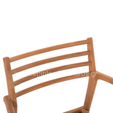 ΠΟΛΥΘΡΟΝΑ MOOSEN HM9936 ΜΑΣΙΦ ΞΥΛΟ TEAK ΣΕ ΦΥΣΙΚΟ 59x60x78,5Υ