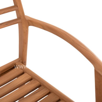 ΠΟΛΥΘΡΟΝΑ MOOSEN HM9936 ΜΑΣΙΦ ΞΥΛΟ TEAK ΣΕ ΦΥΣΙΚΟ 59x60x78,5Υ