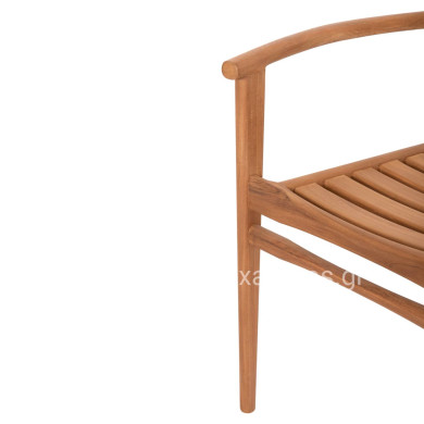 ΠΟΛΥΘΡΟΝΑ MOOSEN HM9936 ΜΑΣΙΦ ΞΥΛΟ TEAK ΣΕ ΦΥΣΙΚΟ 59x60x78,5Υ