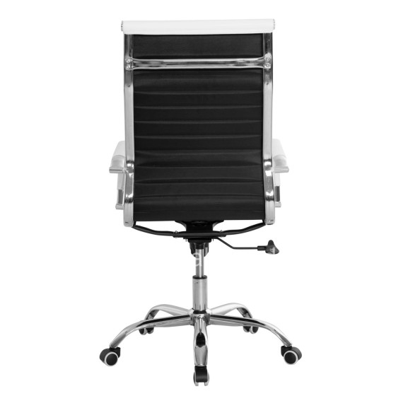 ΚΑΡΕΚΛΑ ΓΡΑΦΕΙΟΥ BOSS ΔΙΕΥΘΥΝΤΟΥ HM1059.32 ΛΕΥΚΟ PU ΠΟΔΙ ΧΡΩΜΙΟΥ 53x57x109Υεκ.