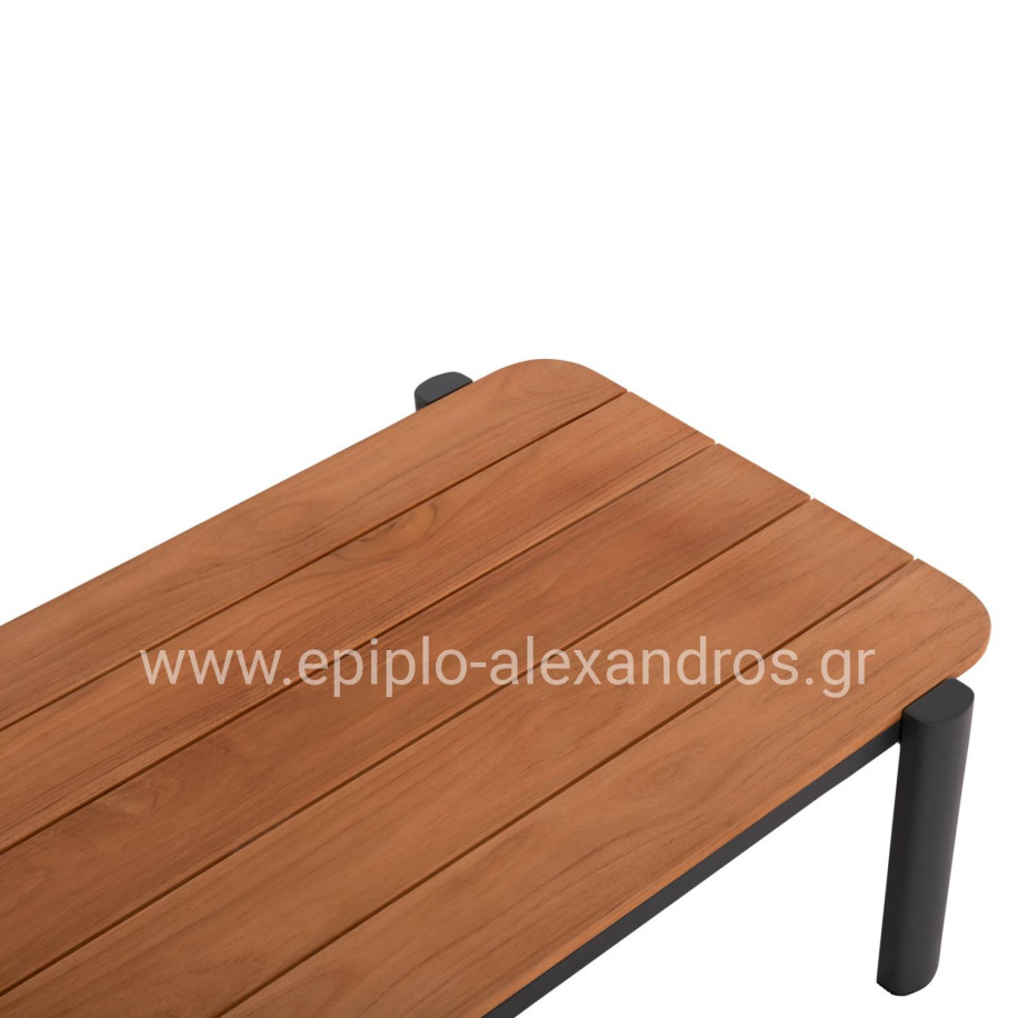 ΣΕΤ ΣΑΛΟΝΙ ΕΞ.ΧΩΡΟΥ 4ΤΜΧ ELARA ΗΜ6195.01 ΓΚΡΙ ΑΛΟΥΜΙΝΙΟ & OLEFIN-TEAK ΦΥΣΙΚΟ