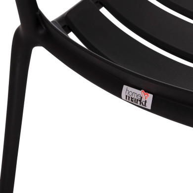 ΠΟΛΥΘΡΟΝΑ ΣΑΛΟΝΙΟΥ ΠΟΛΥΠΡΟΠΥΛΕΝΙΟΥ KORVER HM6333.02 ΜΑΥΡΗ 63.5x65x76Υεκ.