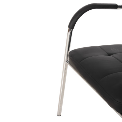 ΚΑΡΕΚΛΑ ΕΠΙΣΚΕΠΤΟΥ OBERON HM1018.01 ΜΑΥΡΟ PU 51x52x86Υ εκ.