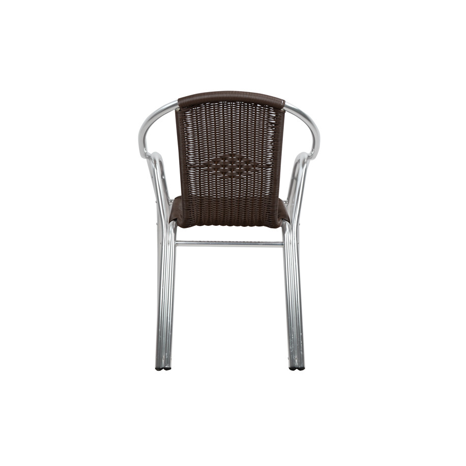 ΠΟΛΥΘΡΟΝΑ NOEL HM5019 ΑΛΟΥΜΙΝΙΟΥ ΔΙΠΛΟΣ ΣΚΕΛΕΤΟΣ ΜΕ RATTAN 56x60x75Υ εκ.