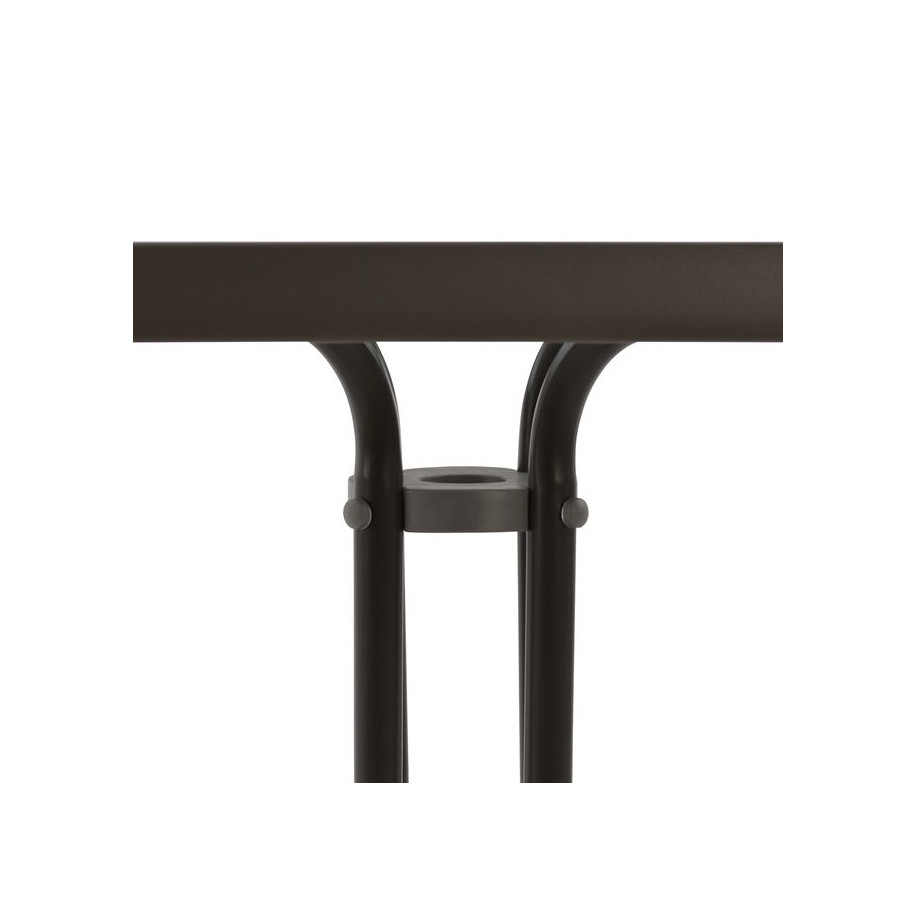 ΤΡΑΠΕΖΙ FIGO 60Χ60Χ72Υεκ. ΜΕΤΑΛΛΙΚΟ ΚΑΦΕ ΜΕ ΓΥΑΛΙΝΗ ΕΠΙΦΑΝΕΙΑ HM5035.02