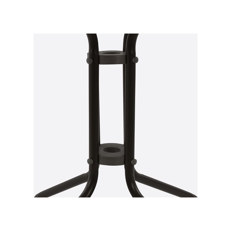 ΤΡΑΠΕΖΙ FIGO 60Χ60Χ72Υεκ. ΜΕΤΑΛΛΙΚΟ ΚΑΦΕ ΜΕ ΓΥΑΛΙΝΗ ΕΠΙΦΑΝΕΙΑ HM5035.02