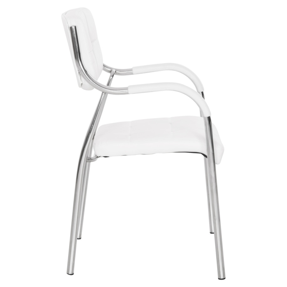 ΚΑΡΕΚΛΑ ΓΡΑΦΕΙΟΥ ΕΠΙΣΚΕΠΤΟΥ OBERON HM1018.02 ΑΣΠΡΟ PU 51x52x88Yεκ.