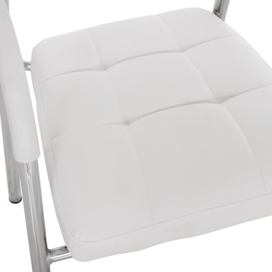 ΚΑΡΕΚΛΑ ΓΡΑΦΕΙΟΥ ΕΠΙΣΚΕΠΤΟΥ OBERON HM1018.02 ΑΣΠΡΟ PU 51x52x88Yεκ.