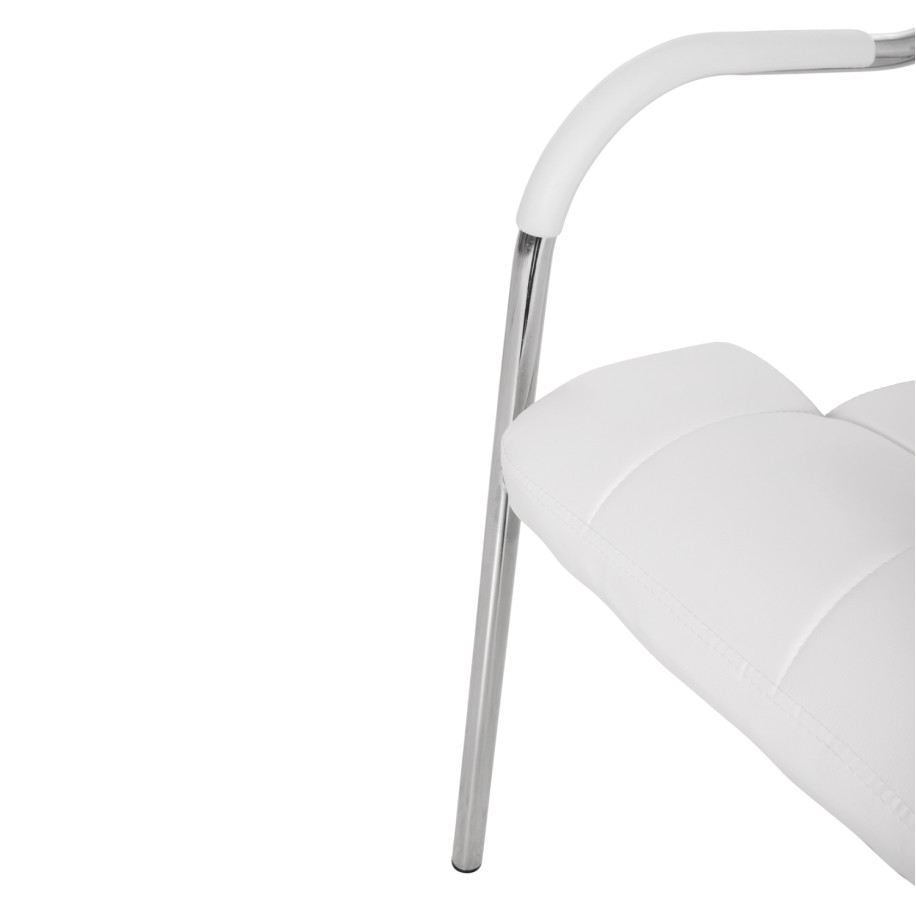 ΚΑΡΕΚΛΑ ΓΡΑΦΕΙΟΥ ΕΠΙΣΚΕΠΤΟΥ OBERON HM1018.02 ΑΣΠΡΟ PU 51x52x88Yεκ.