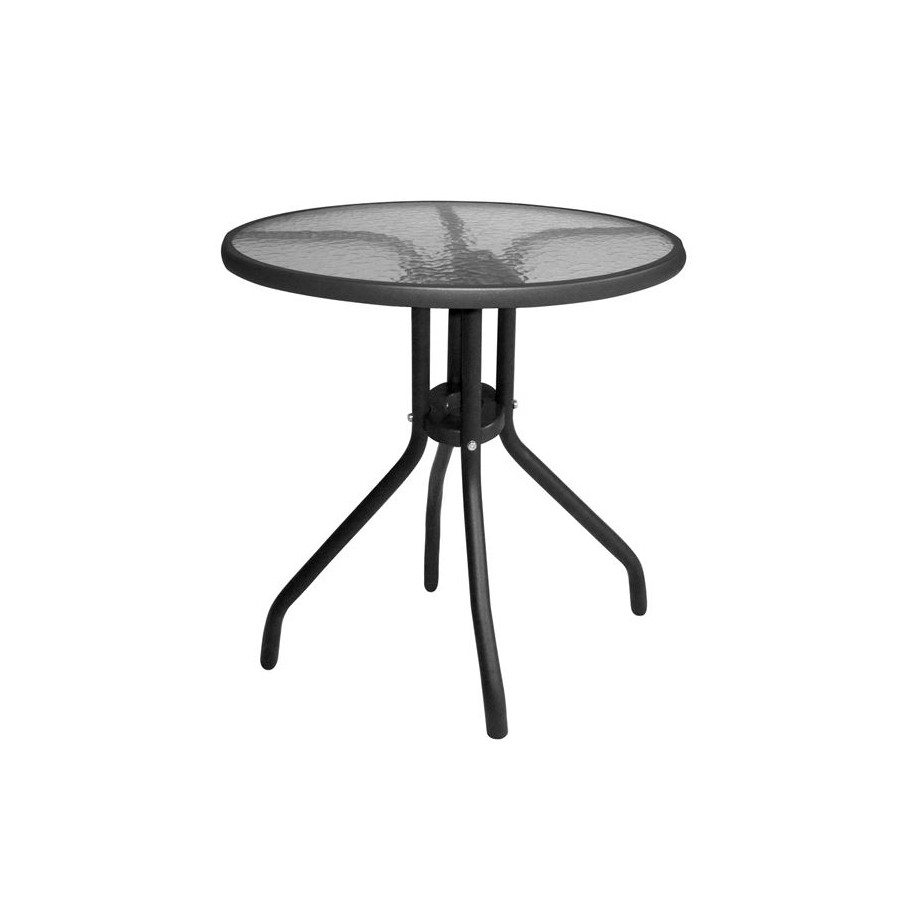 ΣΕΤ ΤΡΑΠΕΖΑΡΙΑΣ 3ΤΜΧ ΜΕ ΤΡΑΠΕΖΙ Φ70 & ΚΑΡΕΚΛΕΣ LEON ΓΚΡΙ HM5184.01