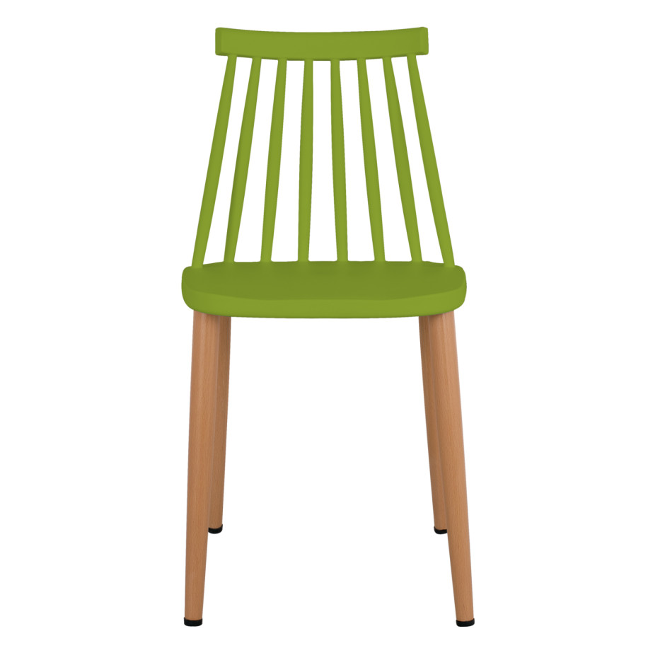 ΚΑΡΕΚΛΑ ΤΡΑΠΕΖΑΡΙΑΣ HM8052.08 VANESSA ΠΡΑΣΙΝΗ ΜΕ ΜΕΤΑΛΛΙΚΑ ΠΟΔΙΑ 42,5x47x81,5 εκ.