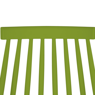 ΚΑΡΕΚΛΑ ΤΡΑΠΕΖΑΡΙΑΣ HM8052.08 VANESSA ΠΡΑΣΙΝΗ ΜΕ ΜΕΤΑΛΛΙΚΑ ΠΟΔΙΑ 42,5x47x81,5 εκ.