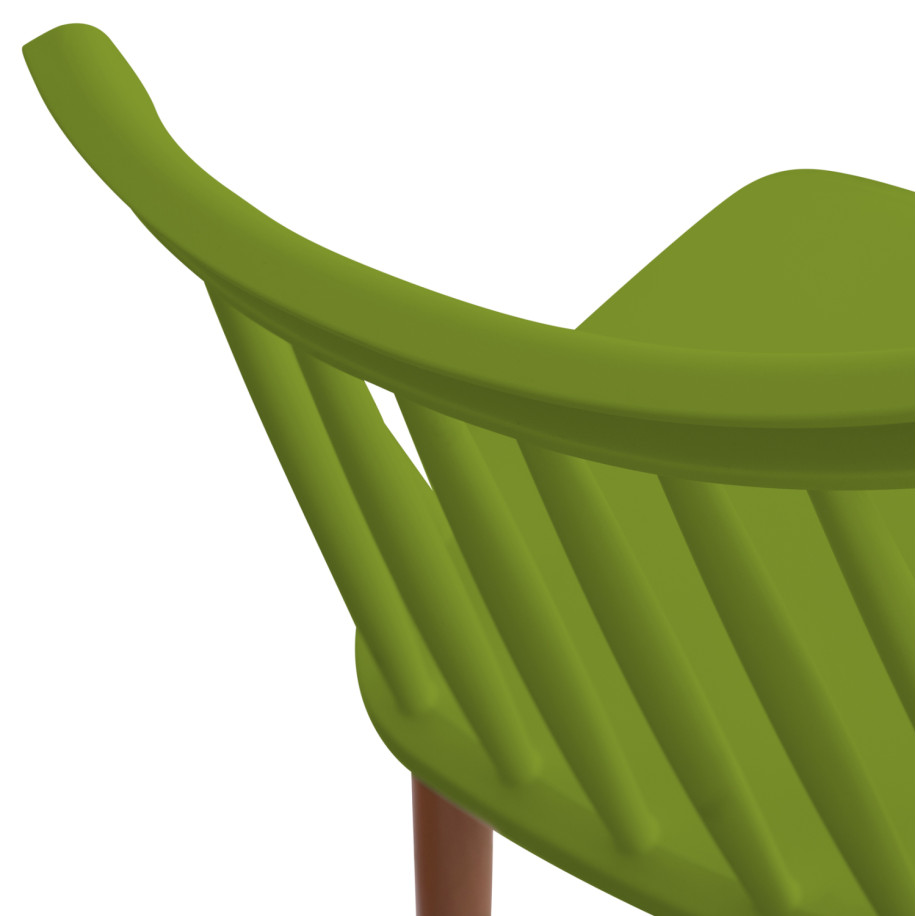 ΚΑΡΕΚΛΑ ΤΡΑΠΕΖΑΡΙΑΣ HM8052.08 VANESSA ΠΡΑΣΙΝΗ ΜΕ ΜΕΤΑΛΛΙΚΑ ΠΟΔΙΑ 42,5x47x81,5 εκ.