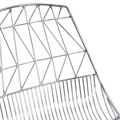 Bar Stool Metallic HM5465.100 Lux Chromed color 57x56,5x107cm