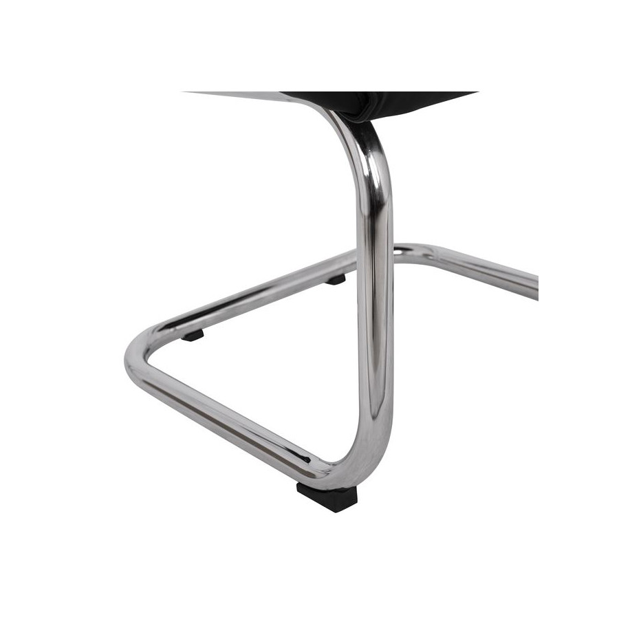 ΠΟΛΥΘΡΟΝΑ JACOB HM1045.11 ΜΑΥΡΟ PU ΜΕ ΒΑΣΗ ΧΡΩΜΙΟΥ 57x66,5x102 cm